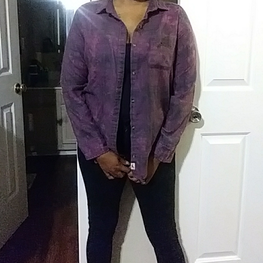 Purple & black Hollister shirt
